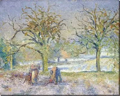 Картина Зимний пейзаж (1876)