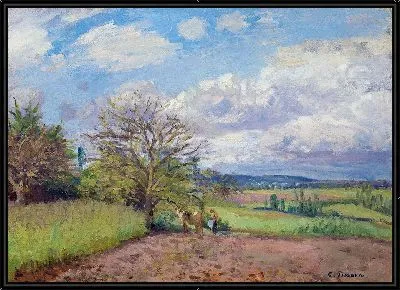 Картина Пейзаж с пастухом (около 1872 г.)-2