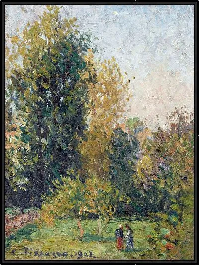 Картина Пейзаж с двумя фигурами, Эраньи, осень (1902)