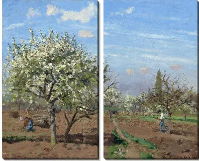 Цветущий фруктовый сад, Лувесьен (1872 г.)