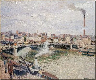 Картина Утро, пасмурный день, Руан (1896)