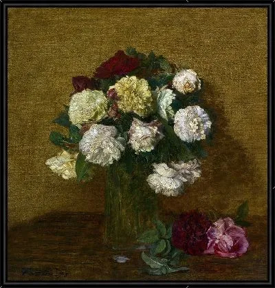 Розы в вазе