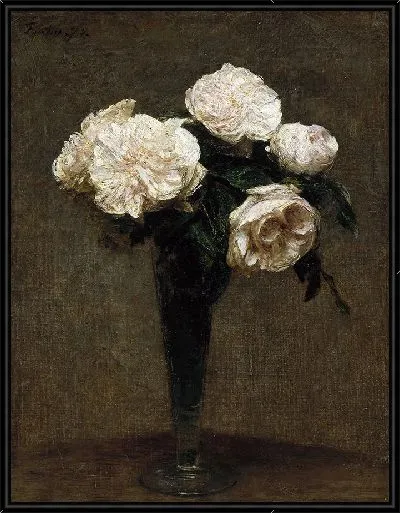 Картина Розы в вазе-1