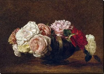 Картина Розы в чаше