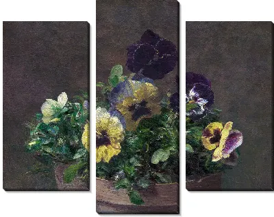 Анютины глазки в горшках