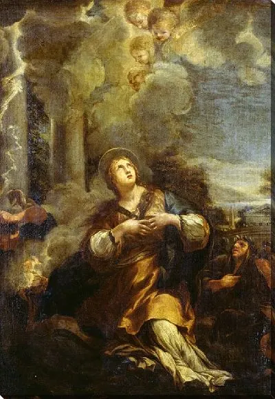 Картина Святая Мартина призывает Молнию на идолов