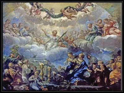 Видение Святой Констанции перед гробницей святых Агнессы и Эмерентианы