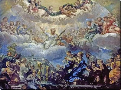 Видение Святой Констанции перед гробницей святых Агнессы и Эмерентианы