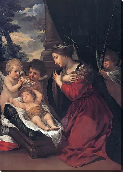 Картина Мадонна с младенцем и ангелами