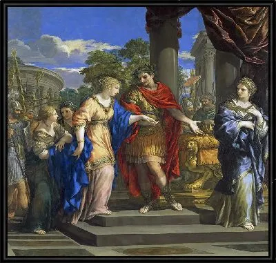 Цезарь восстанавливает Клеопатру на троне Египта