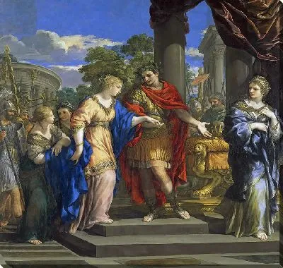 Цезарь восстанавливает Клеопатру на троне Египта