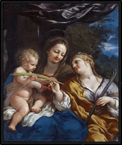 Мадонна с младенцем и святой Мартиной