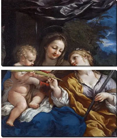 Мадонна с младенцем и святой Мартиной