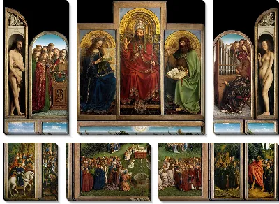 Гентский алтарь (открыт)