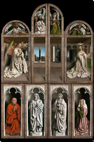 Картина Гентский алтарь (закрыт, после реставрации)