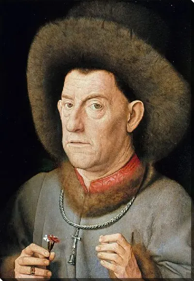 Картина Мужчина в гвоздиках