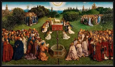 Гентский алтарь «Поклонение Агнцу»