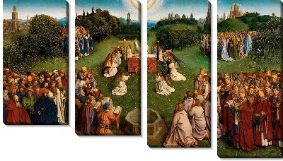 Гентский алтарь «Поклонение Агнцу»