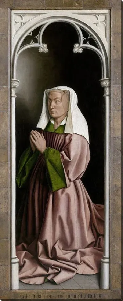 Картина Гентский алтарь, портрет Элизабет Борлуут