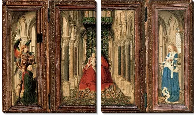 Триптих «Мария с младенцем, Св. Михаил и Екатерина»