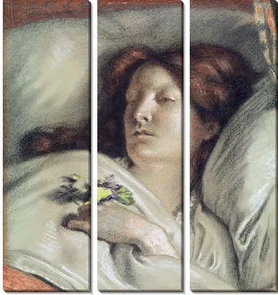 Картина Выздоравливающая (Портрет жены художника)