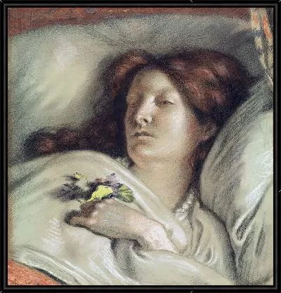 Картина Выздоравливающая (Портрет жены художника)