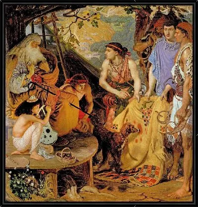 Разноцветное пальто