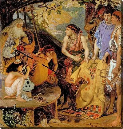 Разноцветное пальто