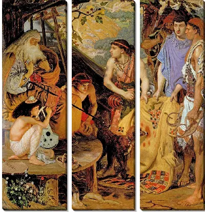 Разноцветное пальто