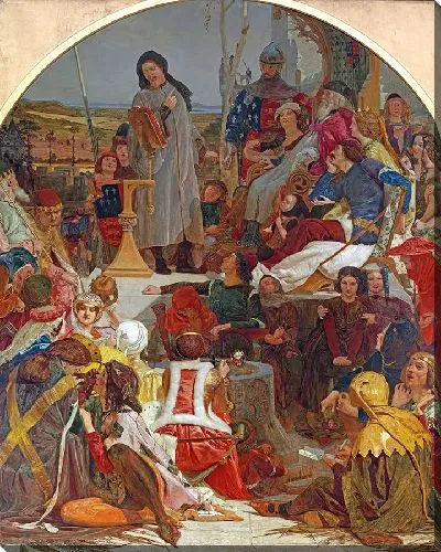 Картина Чосер при дворе Эдуарда III