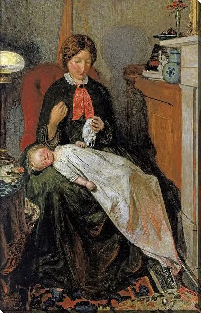 Картина В ожидании английского камина 1854-55 гг.