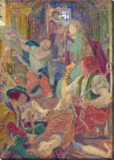 Картина Шильонский узник умоляет тюремщиков похоронить его брата там, где солнце могло бы падать на его могилу