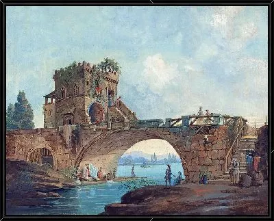 Картина Понте Саларио с прачками