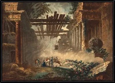 Картина Руины древней галереи в Риме