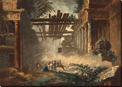 Картина Руины древней галереи в Риме