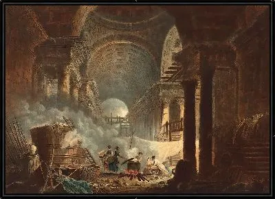 Картина Руины внутренней части базилики в Риме