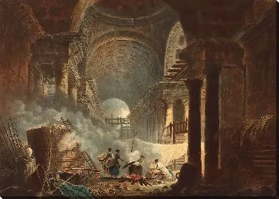 Картина Руины внутренней части базилики в Риме