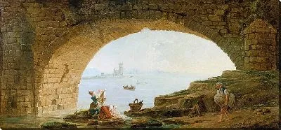 Картина Арка моста с прачками