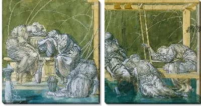 Картина Садовый двор