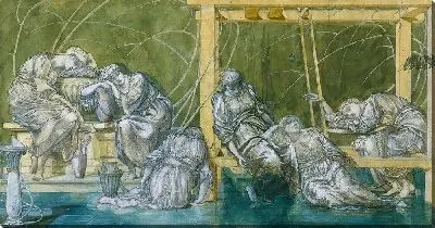 Картина Садовый двор