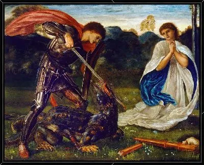 Картина Битва Святого Георгия с драконом VI