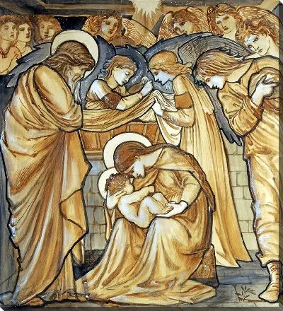 Картина Дизайн витража «Рождество Христово»