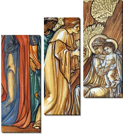 Эскиз витража «Поклонение волхвов»