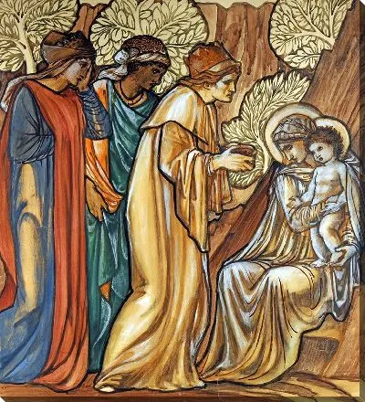 Эскиз витража «Поклонение волхвов»