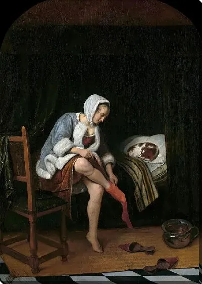 Картина Женщина в своем туалете-1