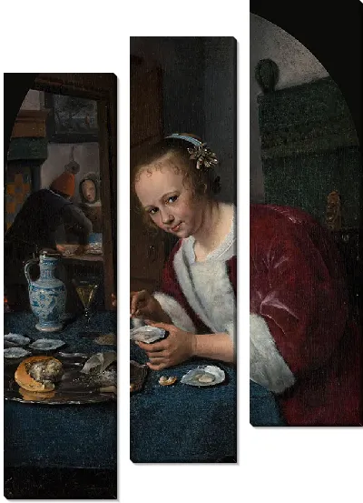 Картина Девушка ест устрицы