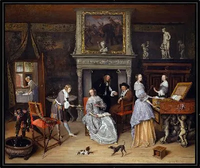 Фантастический интерьер с Яном Стеном и семьей Геррита Схаутена