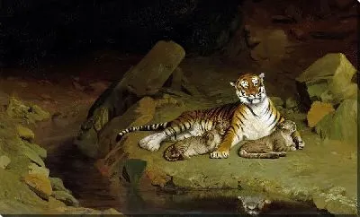 Картина Тигр и детеныши