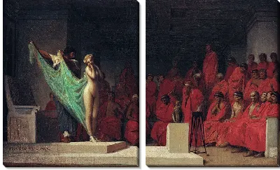 Картина Фрина перед Ареопагом (этюд) (1857)