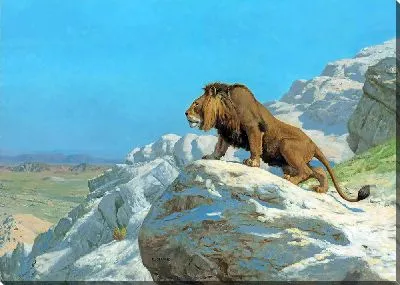 Картина Лев на страже